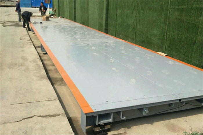 長沙3x16米出口式80噸電子汽車衡安裝結(jié)構(gòu)圖